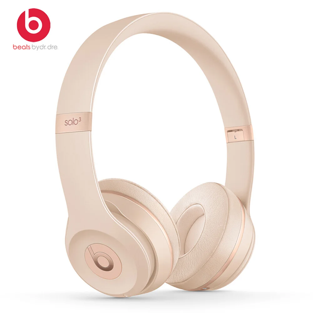 Silk Gold Beats Solo3 беспроводные Bluetooth наушники на ухо игровая гарнитура музыкальные наушники Hands-free с микрофоном fone Beats by dre Solo 3 - Цвет: Silk Gold