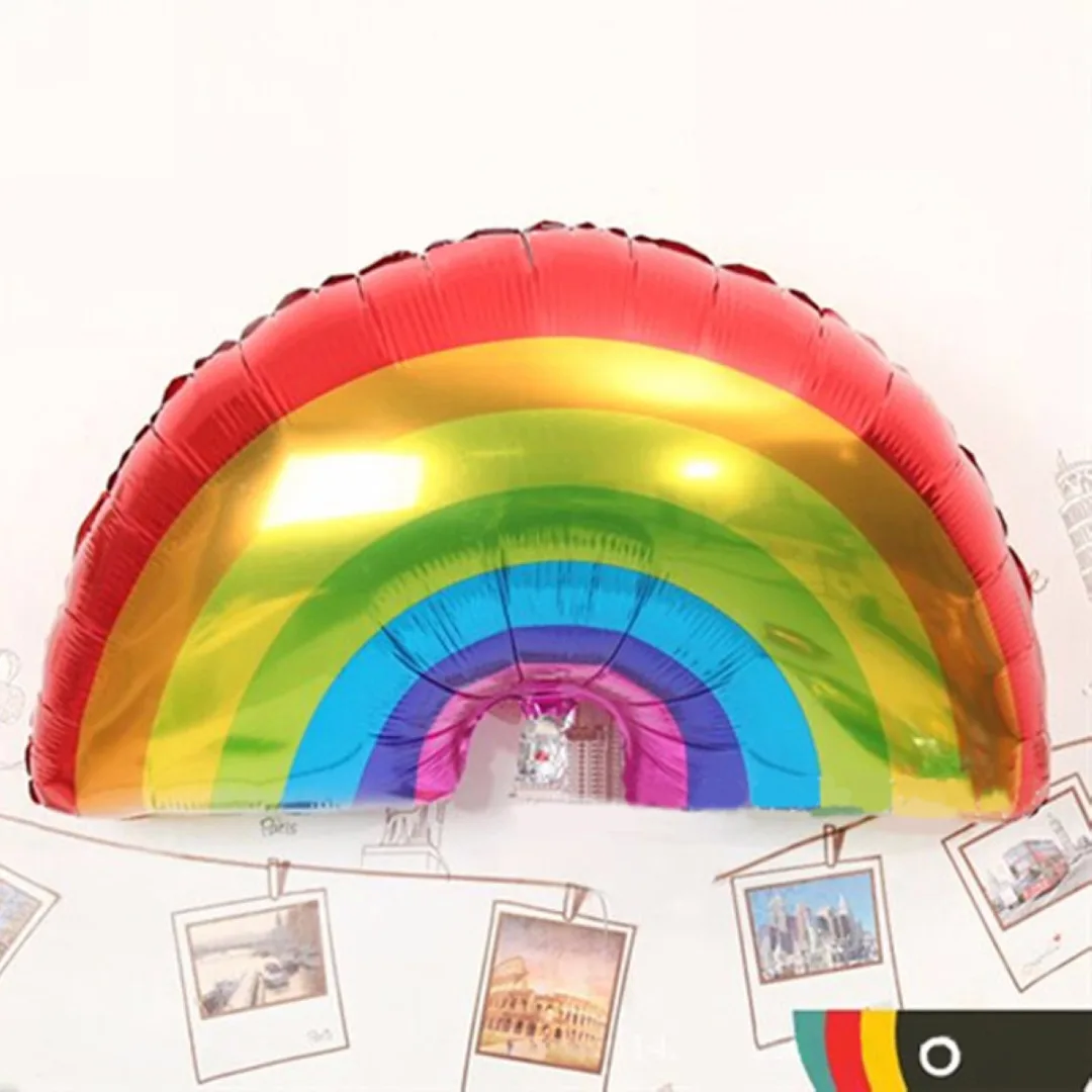 1 шт. DIY милый гигантский Радуга Фольга шар Baby Shower детский День рождения Декор