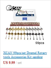 XCAN 10 шт нержавеющая сталь/нейлон/Латунь Карандаш колеса кисти 3,0 мм хвостовик для вращающихся инструментов dremel