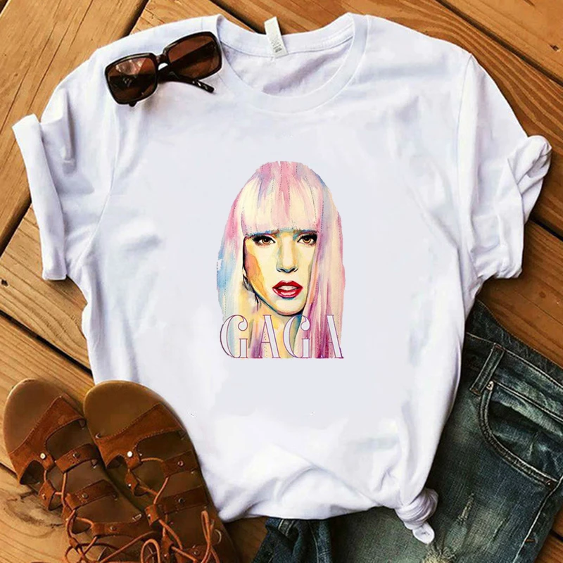 Vogue Awesome Lady Gaga Fan shirt A Star is Born Design футболка модная Женская Топ трендовая одежда Oscar