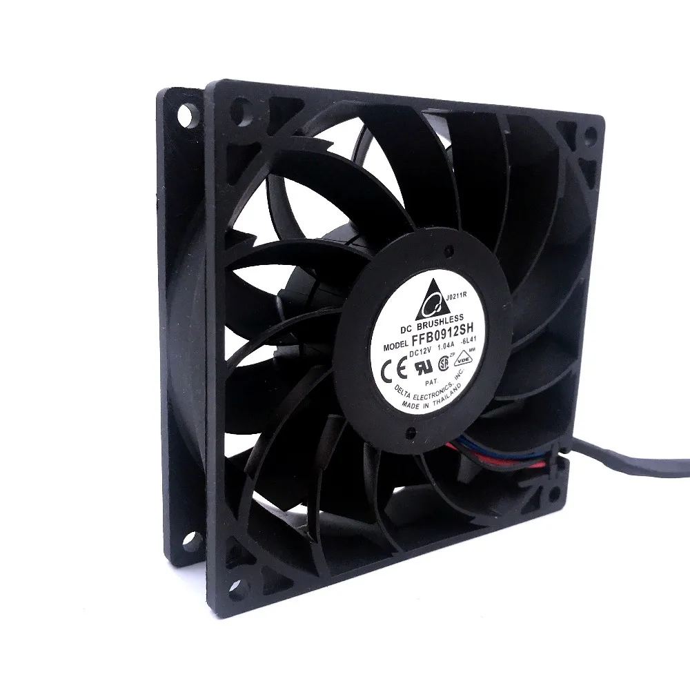 1pcs 90mm fan 92*92*25mm FFB0912SH with original connector dual motor 9025 12V 1.04A | PC Components Cooling &amp Tools