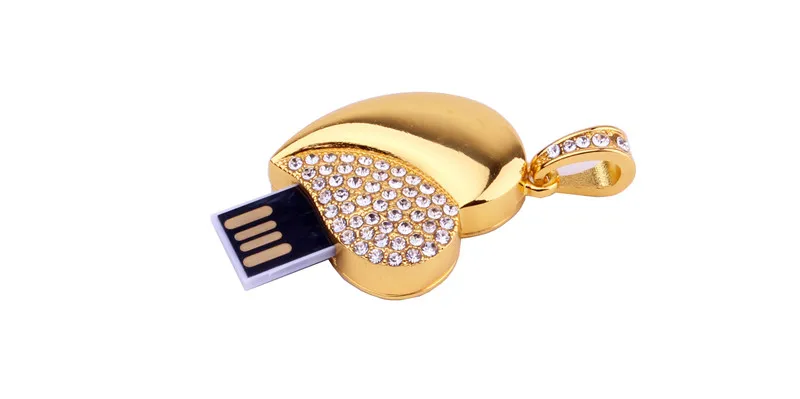 JASTER Хрустальная Алмазная любовь сердце usb флэш-накопитель карта памяти сердца с цепочкой Флешка 4 ГБ 8 ГБ 16 ГБ 32 ГБ usb креативный подарок