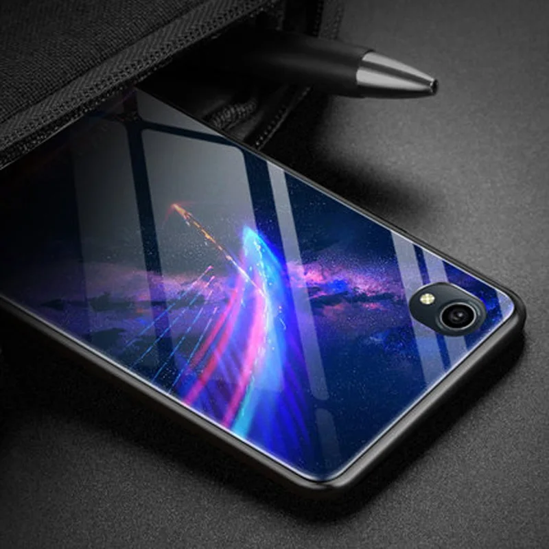 Чехол для Vivo Y91C ЧЕХОЛ ДЛЯ VIVO Y91C чехол 6,22 мультфильм стекло жесткий задняя крышка чехол для телефона для VIVO Y91C VIVOY91 Y 91 Y91 91C VIVOY91C