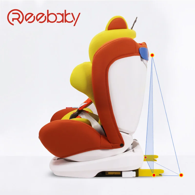 Детское вращающееся безопасное сиденье ISOFIX интерфейс от 0 до 12 лет кресло