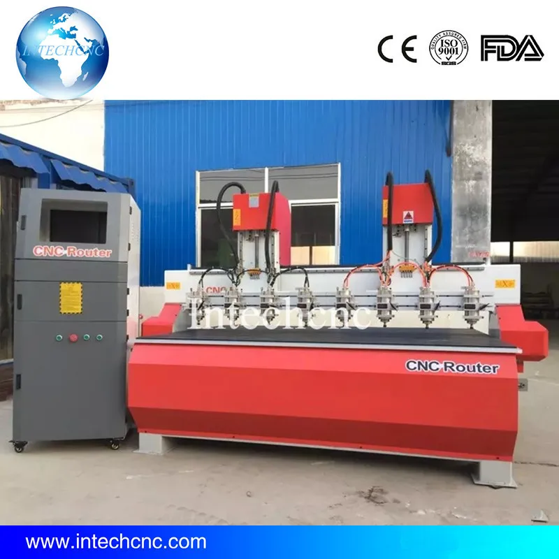 Многошпиндельный фрезерный станок с ЧПУ автоматический маршрутизатор для