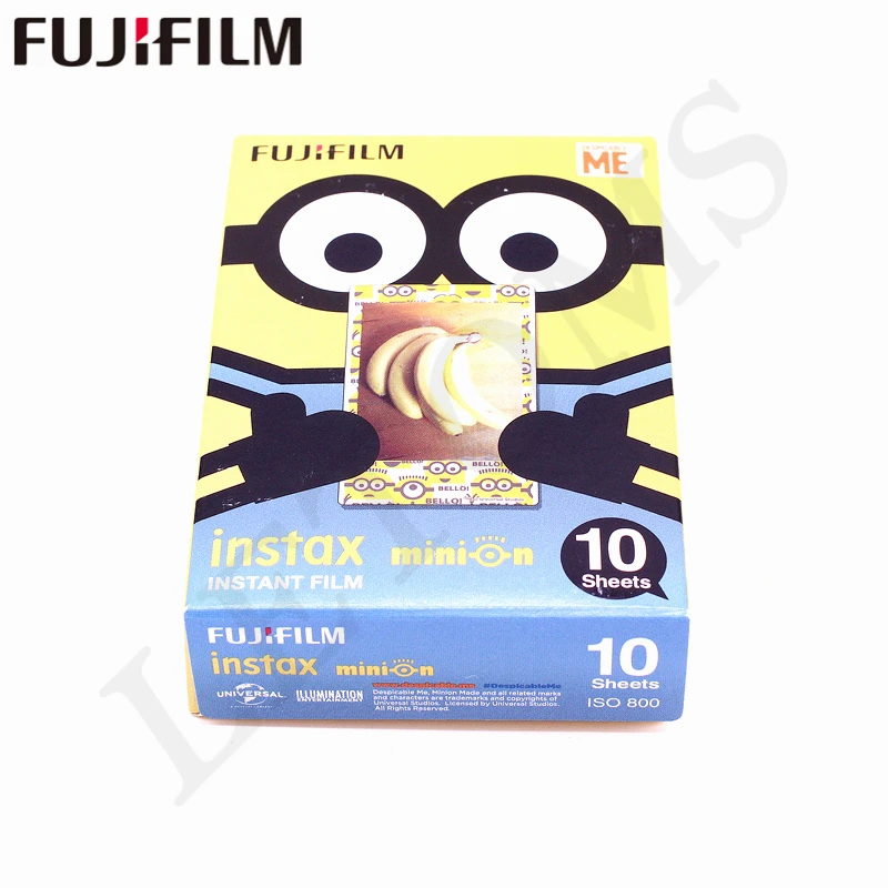 Fujifilm 20 листов Instax Гадкий я Желтый Миньон мгновенная пленка фотобумага для камеры