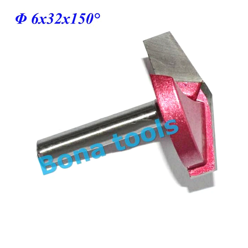 4 шт. (60 градусов + 90 120 150 градусов) Shank-6mm Width-32mm CNC Гравировка 3D V паз фреза Бит