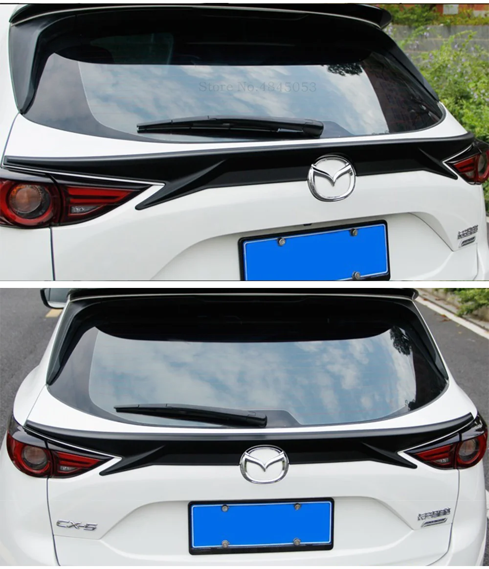 Для Mazda CX-5 CX5 задний средний черный Спойлер ABS пластик окрашенный цвет Багажник крыло белый спойлер для автомобиля Стайлинг