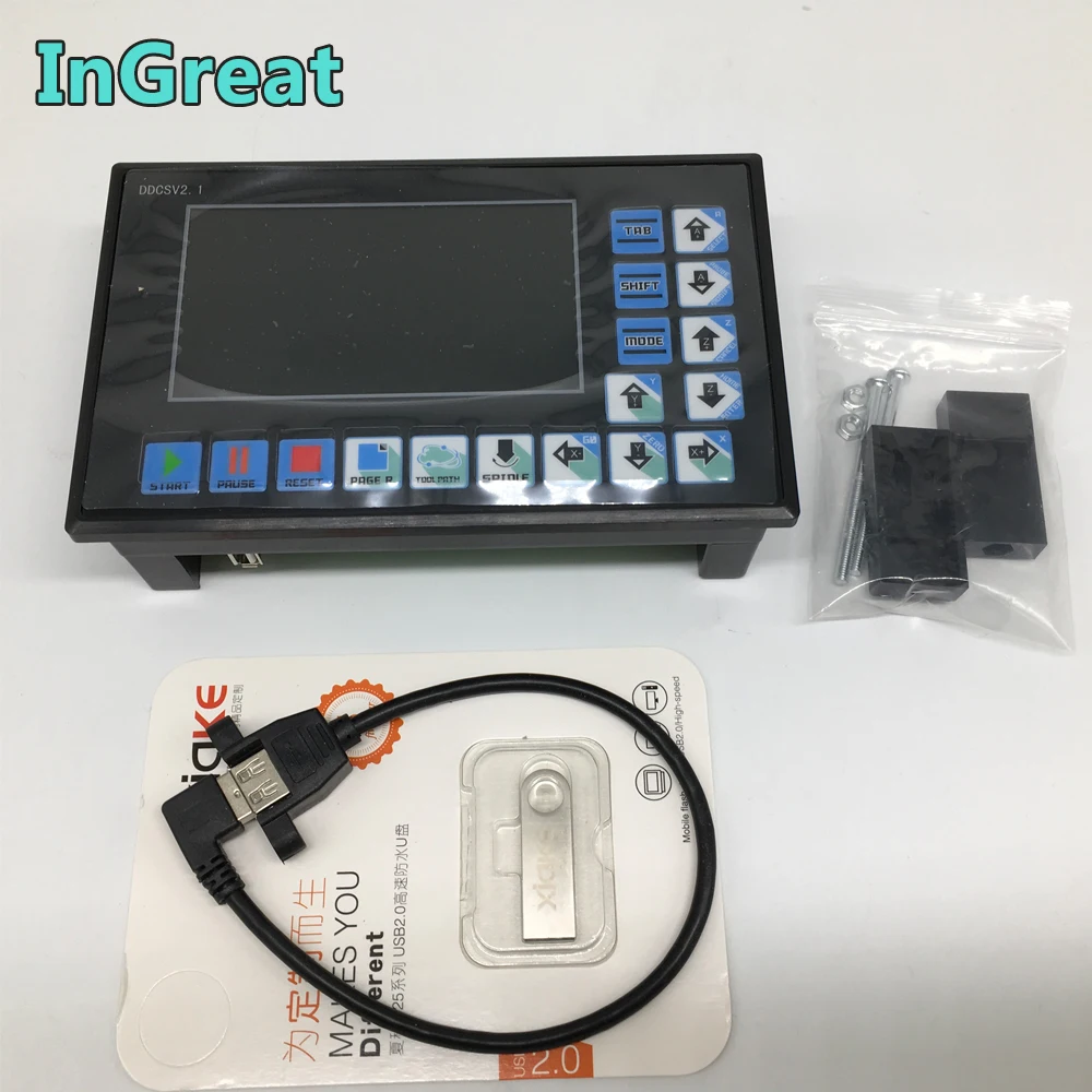 Контроллер движения с ЧПУ автономный 3 осевой интерфейс код G TFT 500 кГц USB