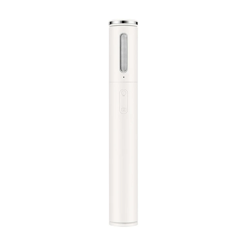 White huawei Honor заполняющий свет селфи палка с светодиодный фонарик Bluetooth и настольная лампа Беспроводной монопод - Цвет: White