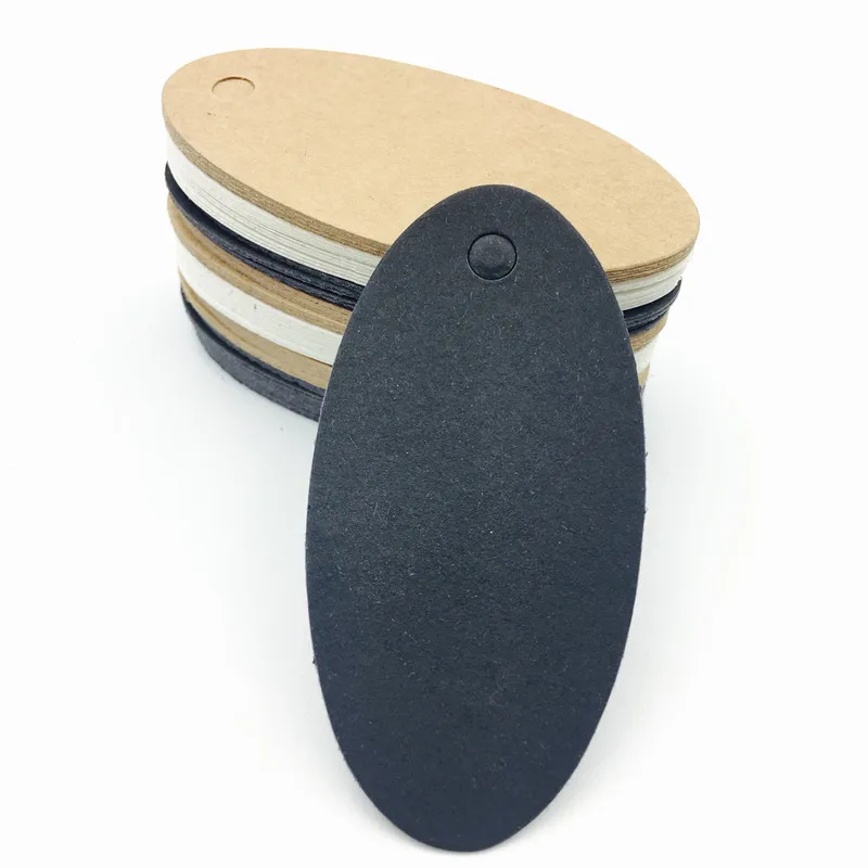 100 шт./лот белый черный коричневый крафт-бумага бирки сделай сам мини пищевая