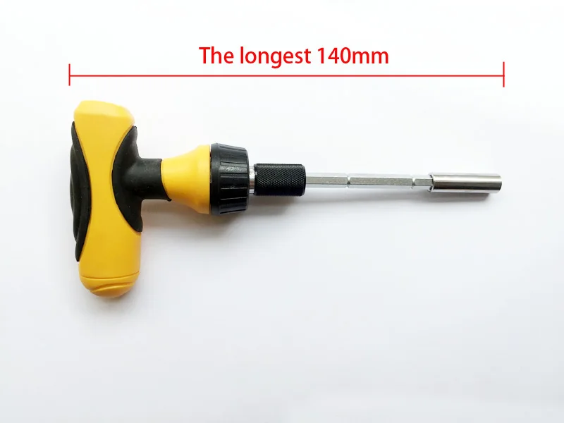 Т-образная отвертка ручка atchet ручка магнитный телескопический стержень выдвижной