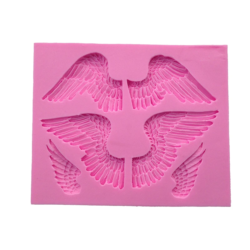Sugarcraft большой в форме крыльев Ангела шоколадные конфеты силиконовые формы