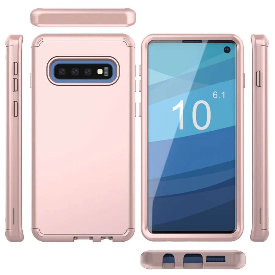 IQD чехол для Galaxy S10e S10 S9 S8 Plus, чехол 3 в 1, дизайн, противоударный чехол для samsung Note 9, 8, защита от падения, чехол s