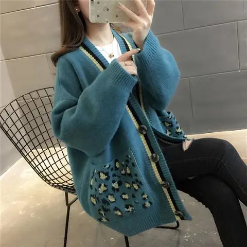 sweaters 1 Весна, Осень, Зима, Модный женский свободный кардиган с длинным рукавом, женский свитер, Женский вязаный кардиган, Свитера для беременных - Цвет: sweaters 1