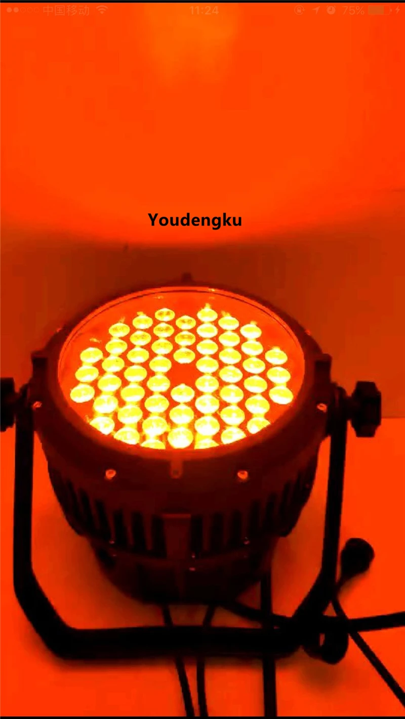 6 шт. rgbw светодиодный прожектор 4 в 1 ip65 par 64 led ce rohs водонепроницаемый 54 3w par|Эффект