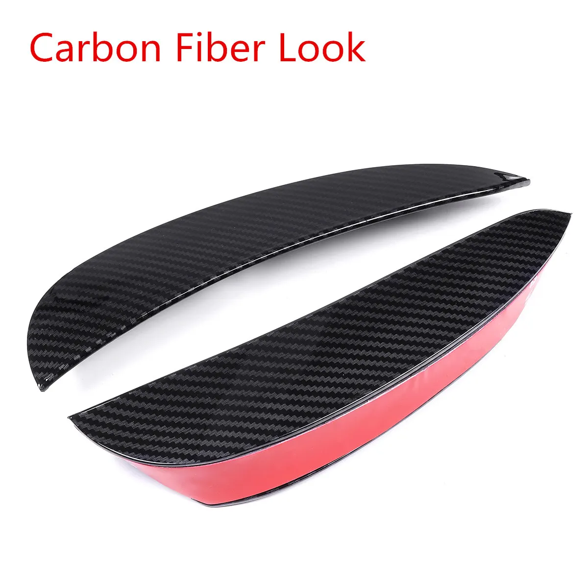 Carbon Fiber Look 2х автомобильный передний бампер для губ сплиттер вентиляционные клапаны Spolier Fin для Mercedes для Benz E Class W213 E200 E300 E350 4Dr Для AMG - Цвет: Carbon Fiber Look