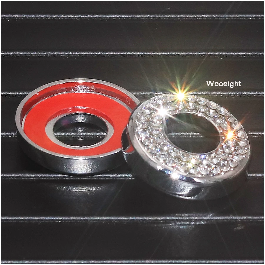 Wooeight 4 шт./компл. Серебристые булавки для дверного замка в алмазном стиле Обложка