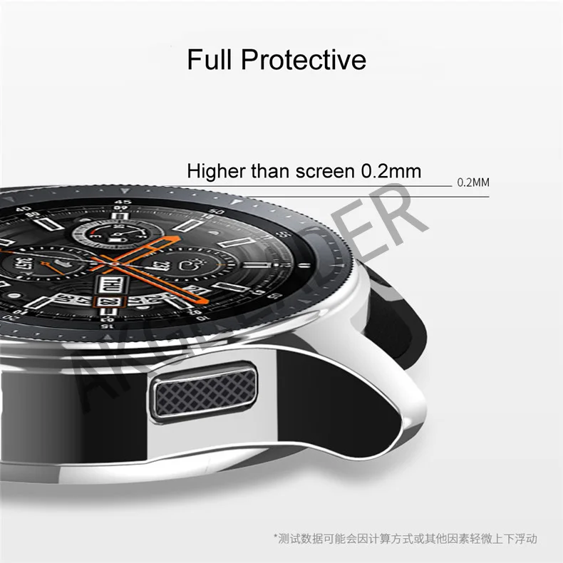 Сверхтонкий чехол для смарт часов Samsung Galaxy Watch 46 мм Классический мягкий Gear S3 Frontier