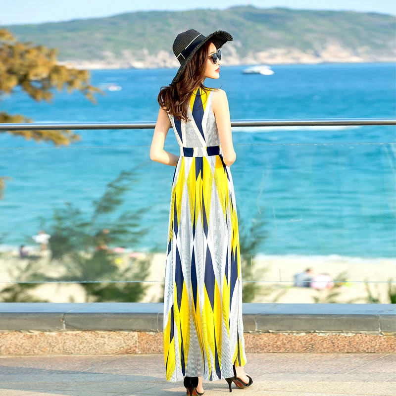 Элегантные женские туфли высокого качества без рукавов длинное платье размера