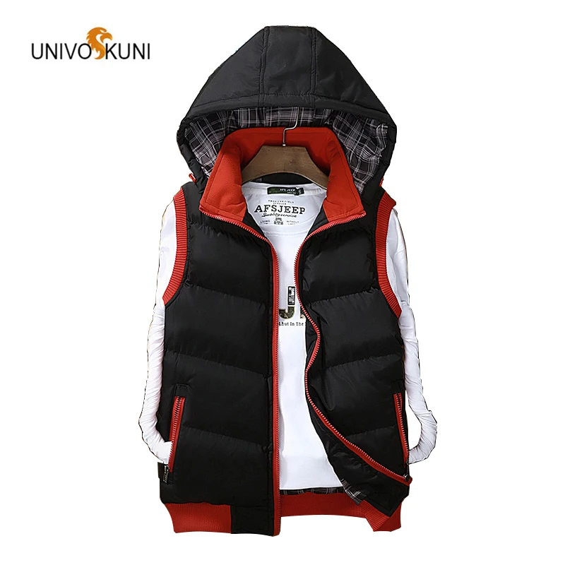 UNIVOS KUNI новинка 2017 Осень-зима хит продаж мужской жилет для досуга модный с