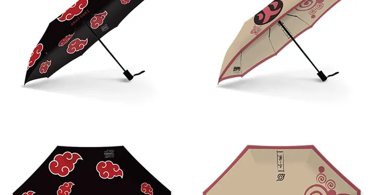 Top Quality Anime NARUTO Akatsuki Uchiha Itachi Cosplay Props Red Cloud Symbol Hokage Umbrella PVC Metal Parasol Collection New
