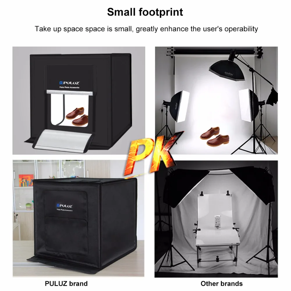 PULUZ 40*40 см 16 дюймов для съемок в фотостудии светильник коробка стабилизация