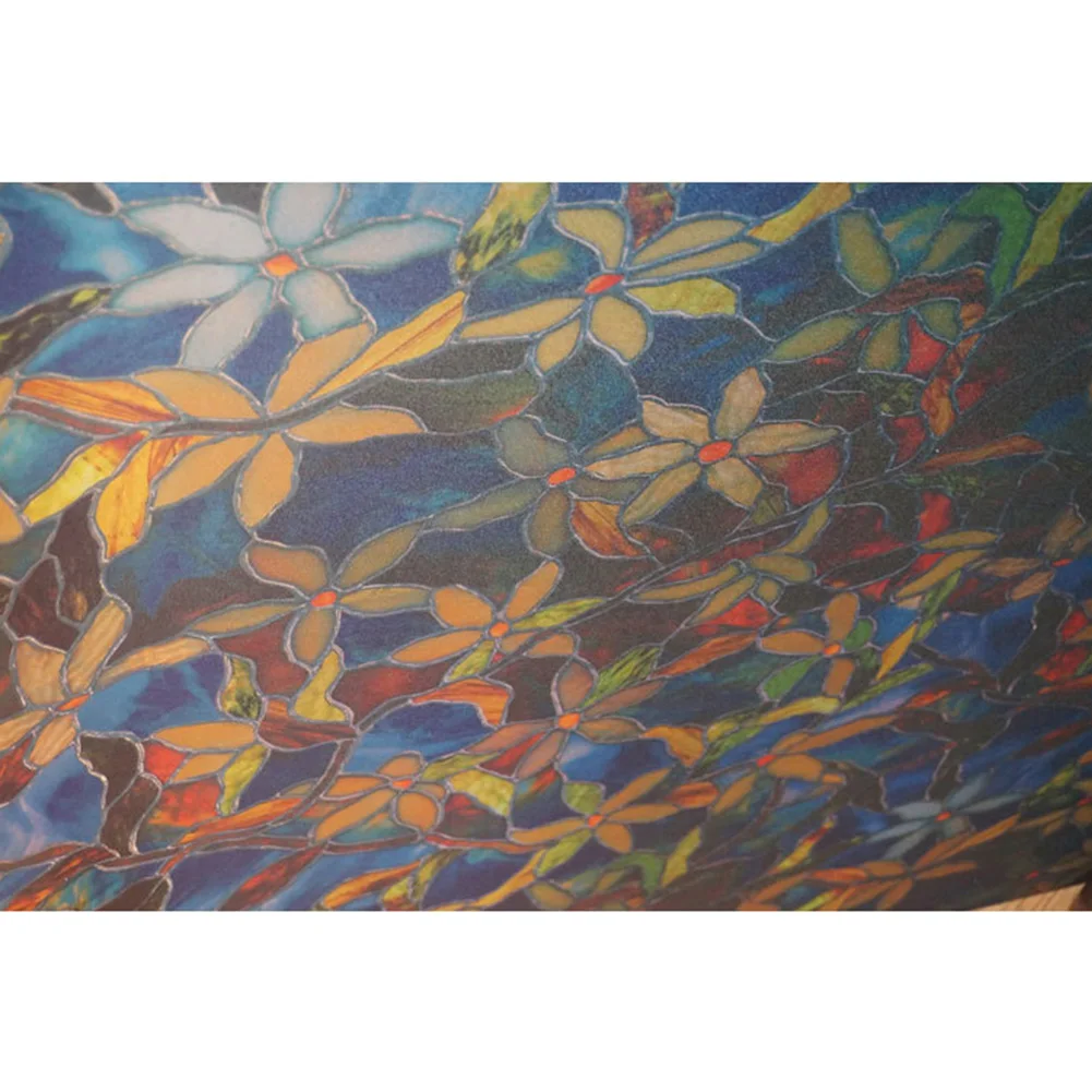 Цветная Наклейка на окно для ванной водонепроницаемая Солнцезащитная