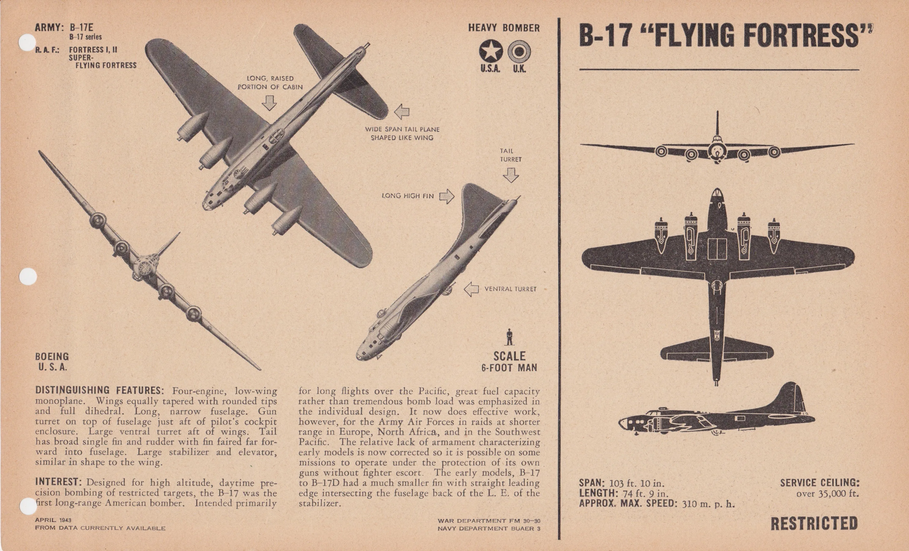 WW2 армии США самолетов B-17 &quotлетающая крепость&quot классические холщовые картины