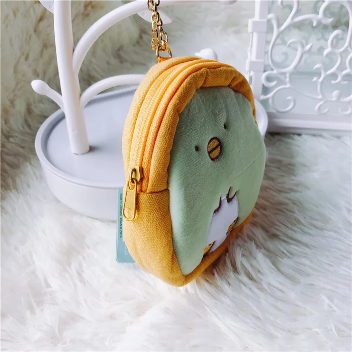 1 шт. Новые креативные сумки мягкие чучела San-x Sumikko gurashi Sumikko плюшевые кошельки с брелоком животные Kawaii угловая кукла создания 12 см