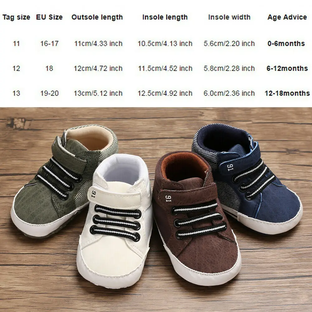 Newborn Infant Baby Boy Girl Casual Shoes Toddler Patchwork Solid Hook 4 Colors |