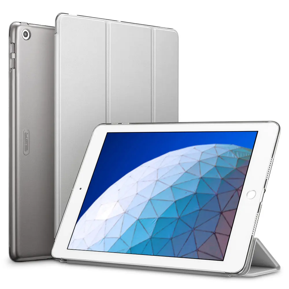 Gray ESR чехол для iPad Air 3 Yippee Trifold умный чехол с функцией автоматического сна/пробуждения легкий чехол с подставкой жесткая задняя крышка для iPad Air 3 - Цвет: Gray