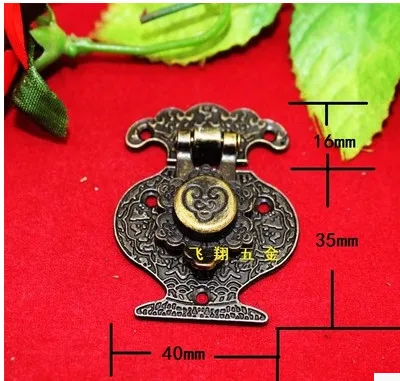 

A16 антикварная коробка с замком-пряжкой, замок, застежка, Железная пряжка, цветок, упаковочная коробка, деревянная коробка для ювелирных изд...