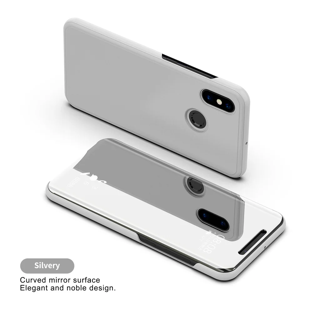 Clear View Smart Mirror Phone Cases For Redmi Note 3 4 4X 5 5A Pro Plus S2 Xiaomi 5C 5X 6 6X 8 SE A1 Mix 2 Flip Cover | Мобильные