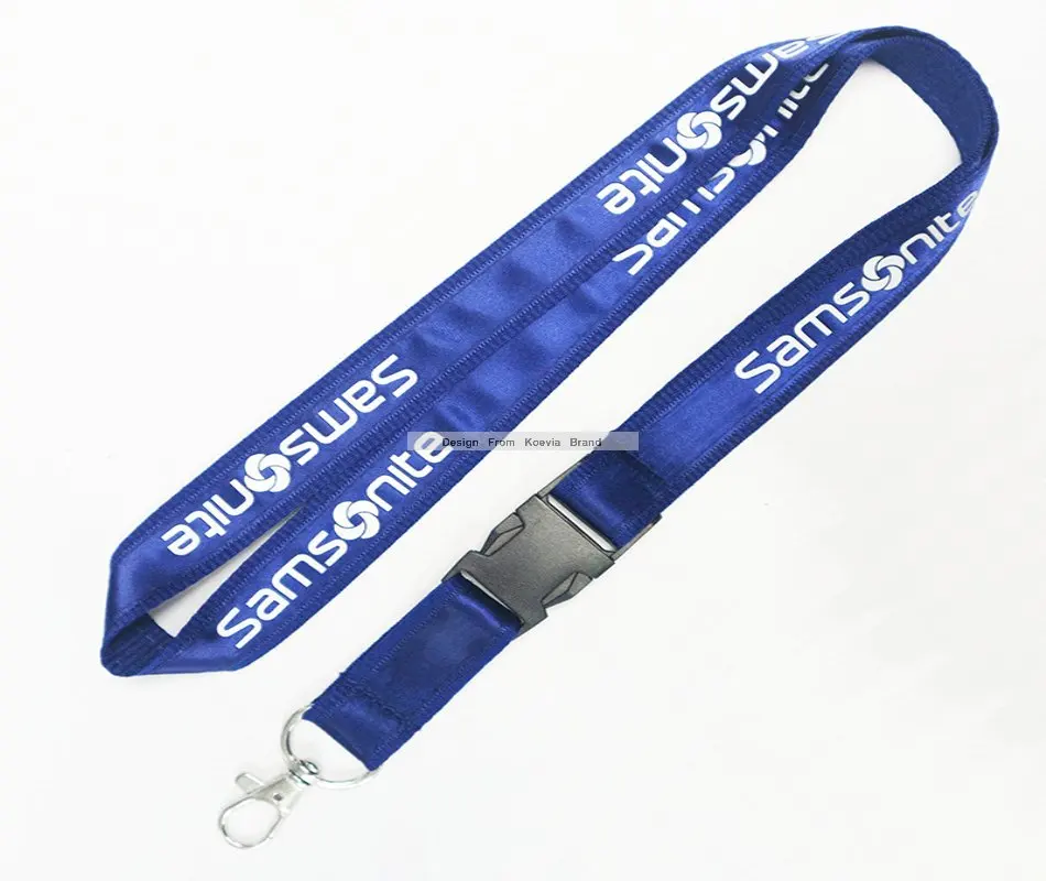 

Free shipping 1000pcs/lot Cheap custom satin lanyards for breakaway buckle with logo printing for sale