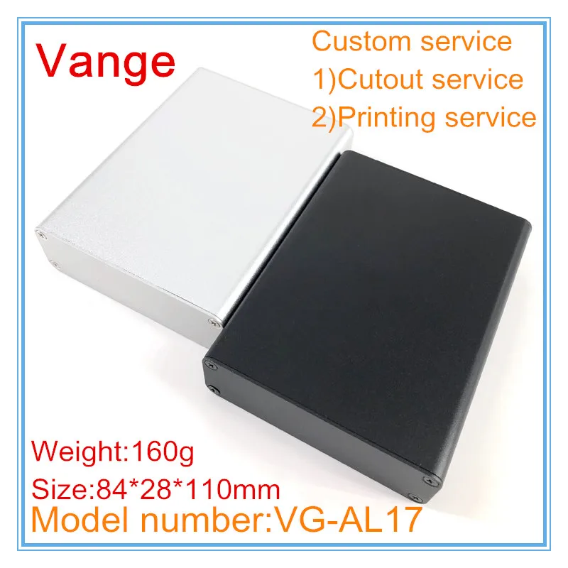 1 шт./лот встроенные коробки из экструдированного корпуса 84*28*110 мм 6063-T5