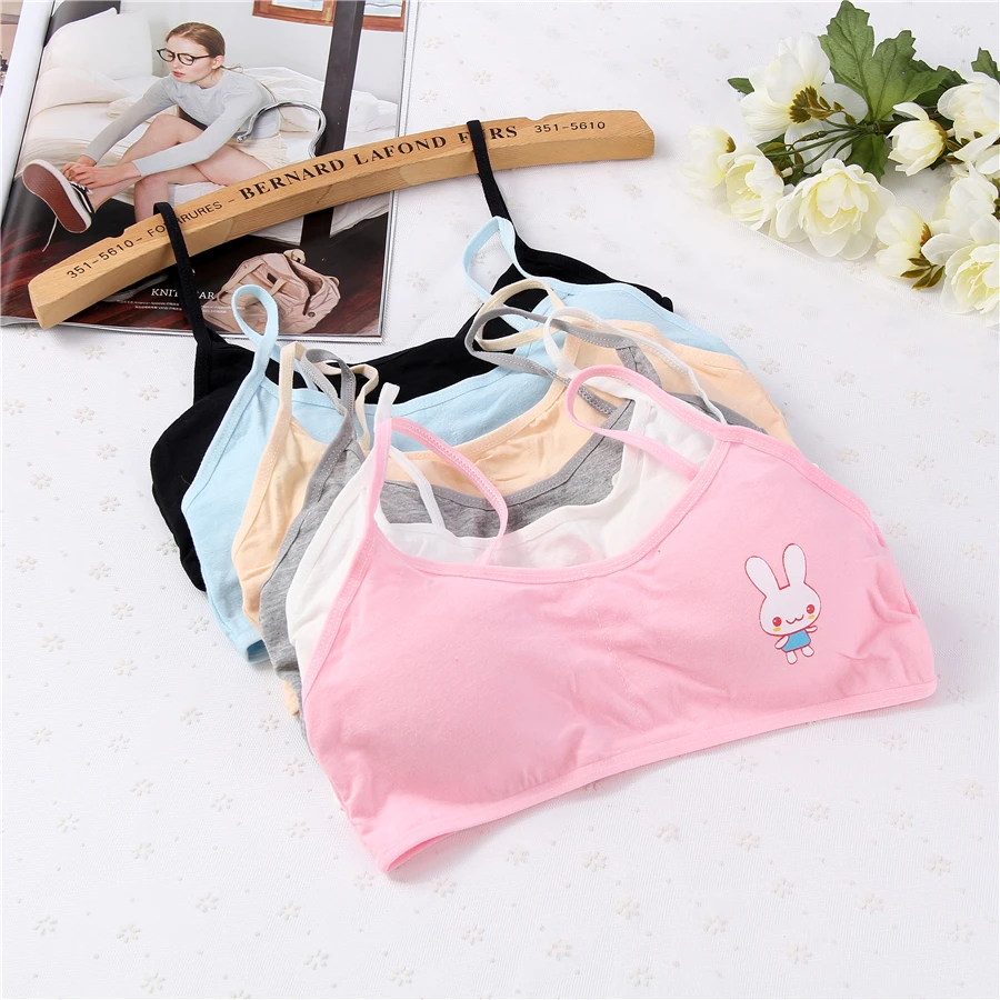 Новинка милый бюстгальтер нижнее белье для девочек хлопковый жилет детское