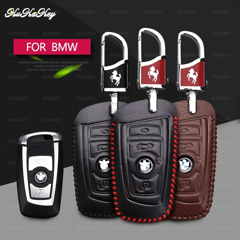 Кожаный чехол для автомобильного ключа BMW 520 525 f30 f10 F18 118i 320i 1 3 5 7 Series X3 X4 M3 M4 M5