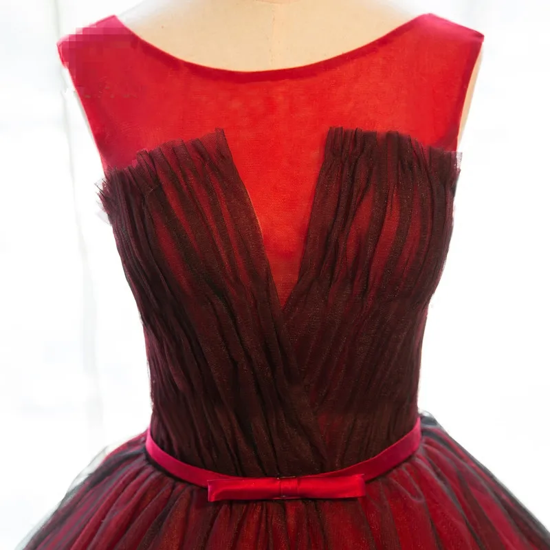 SHINESURE Совок Длинное Вечернее Платье Вино Красный длиной до пола Без Рукавов