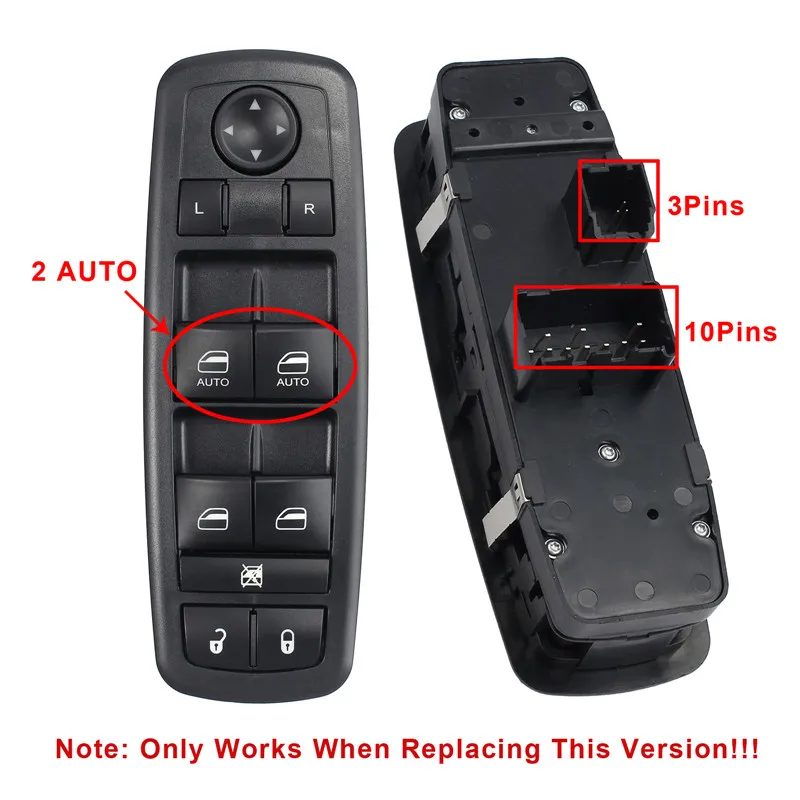 Выключатель стеклоподъемника AUTOUTLET для Dodge Ram 1500 2500 3500 2009 2012 4602863AD 4602863AB