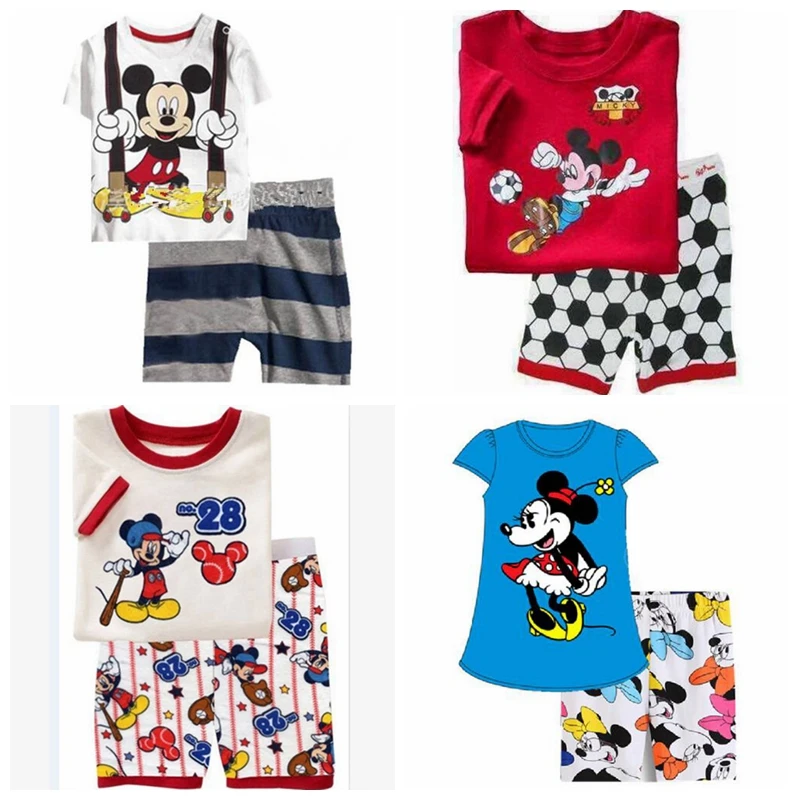 Лидер продаж летняя детская одежда для сна маленьких мальчиков и девочек костюм