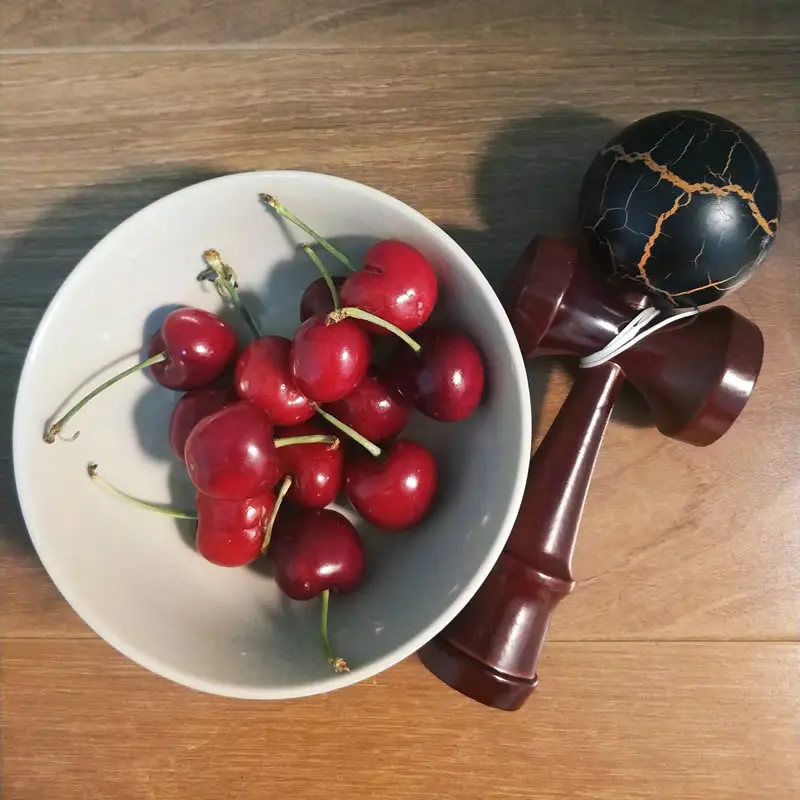 Бронзовый полный Crackle шар Kendama 18 см умелое жонглирование мяч Игрушка снятие стресса деревянные игрушки случайный цвет подарки на день рождения
