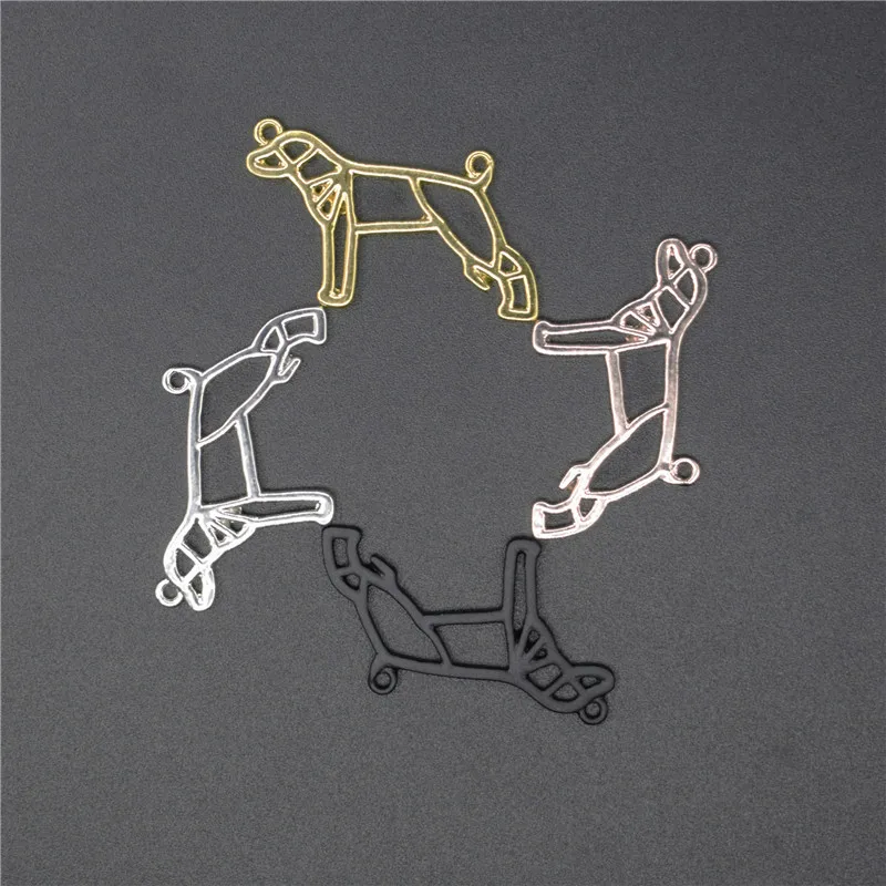

4 Colors Origami Whippet Pendants Greyhound Pendant