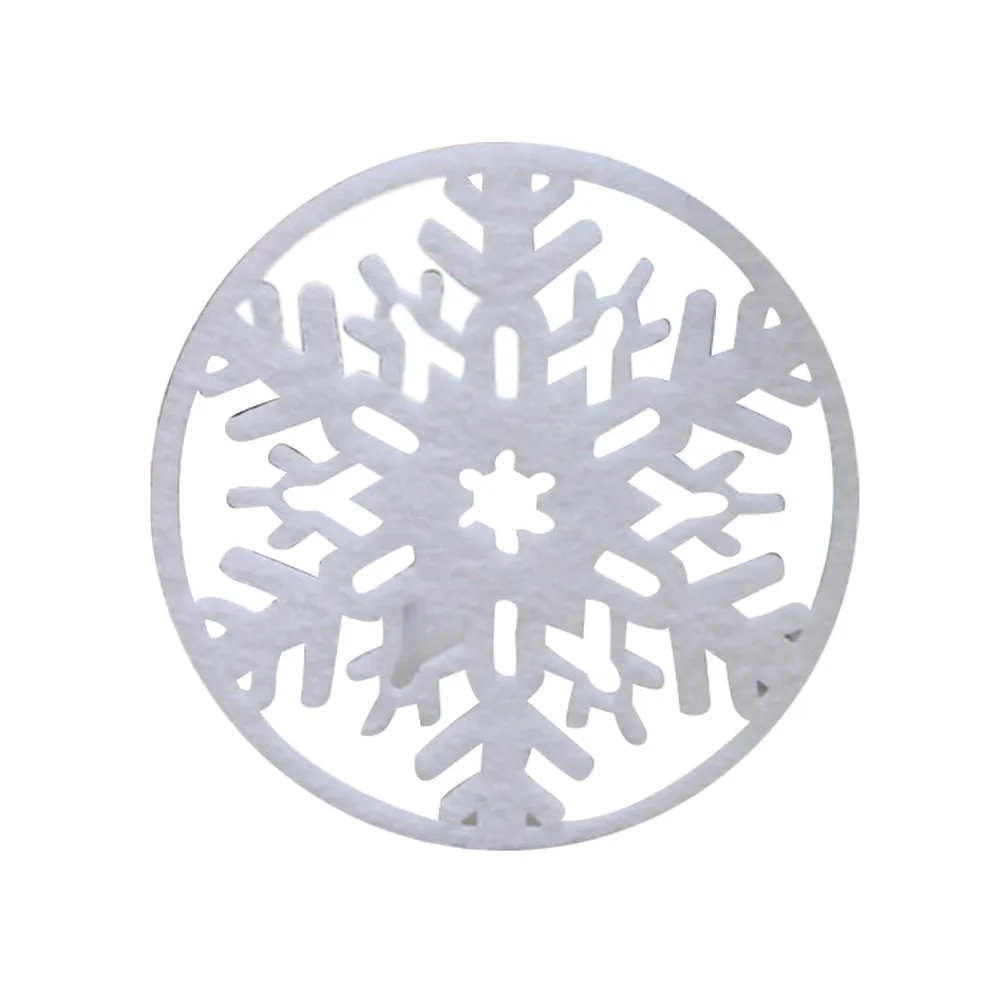 Коврики Pad 2 шт Рождественский журнальный столик украшение воды Снежинка