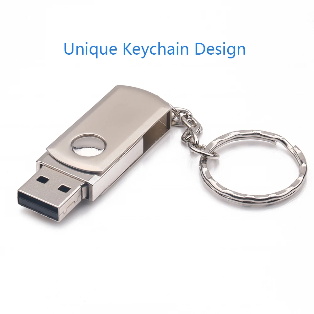 32GB USB2.0 карта памяти металлический вращающийся USB флеш-накопитель U диск с флеш-картой брелок USB флеш-накопители