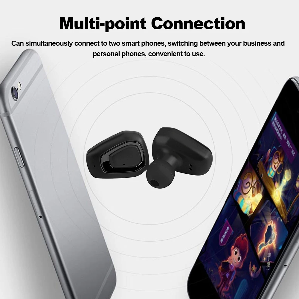 A7 наушники вкладыши TWS с незаметные стерео музыка Bluetooth гарнитуры True Беспроводной
