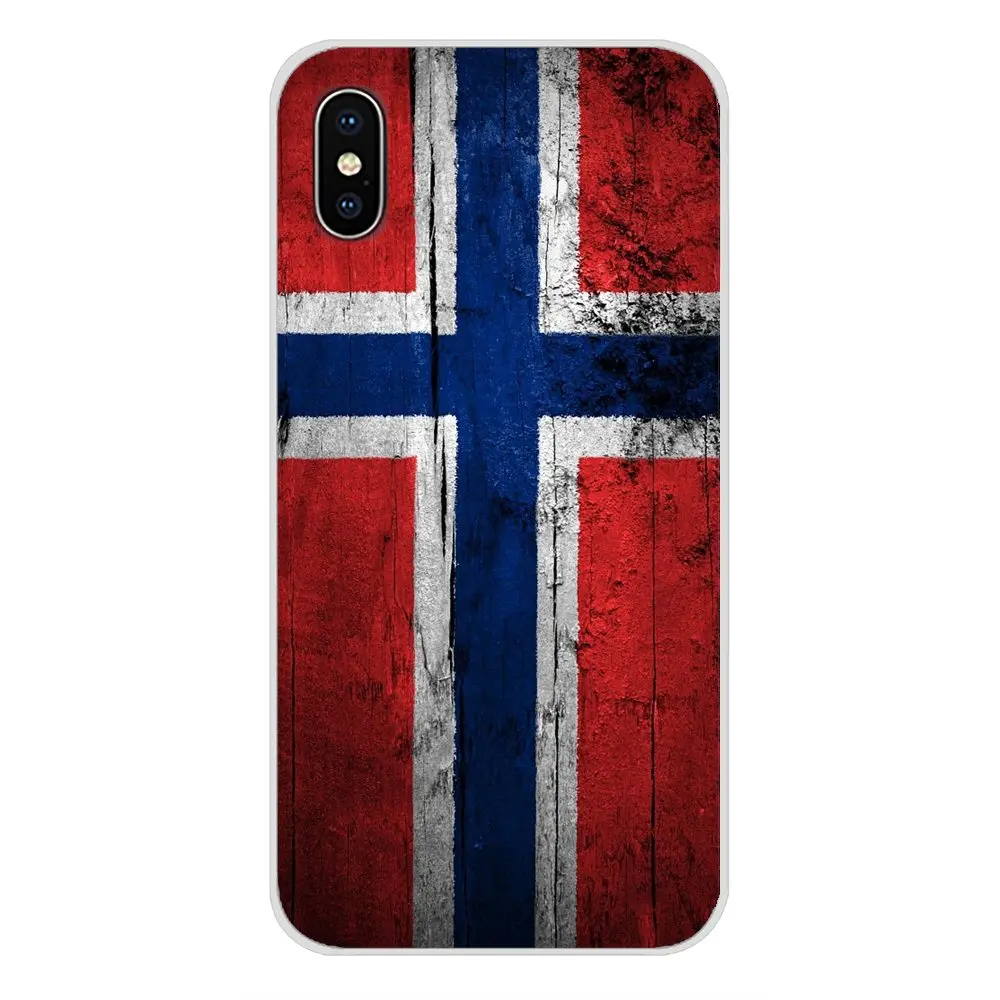 Чехол для Samsung Galaxy S4 S5 MINI S6 S7 edge S8 S9 S10 Plus Note 3 4 5 8 9 с национальным флагом Норвегии