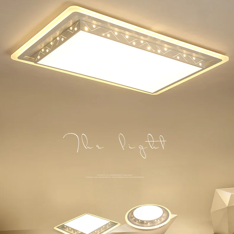 

Modern LED Flush Mount Ceiling Fixtures Light Square & Round LED ceiling lamp creative personality art lamp Wrought iron lightin