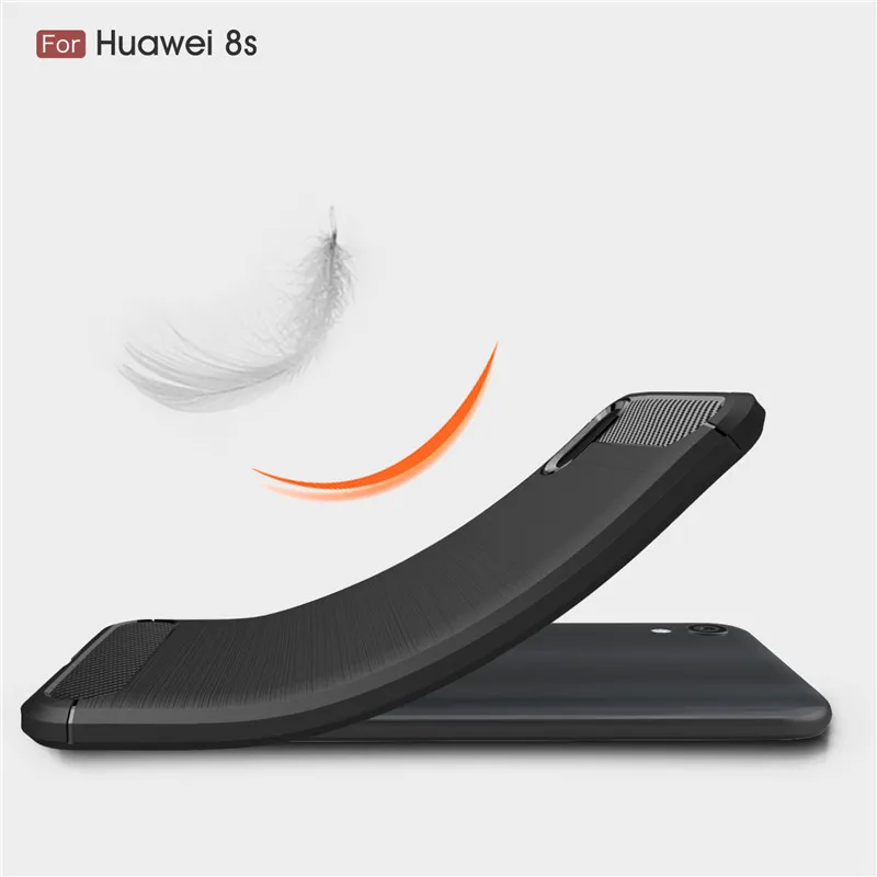 BSNOVT Honor 8S Case For Huawei Cover Shockproof Silicone Brushed Bumper Y5 2019 Funda AMN-LX9 AMN-LX1 |