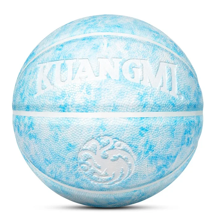 Ice White Kuangmi Fire and Ice баскетбольный мяч, Размер 7, для игр на улице, для улицы, для мужчин и женщин, тренировочный мяч, аксессуары, basquete - Цвет: Ice White